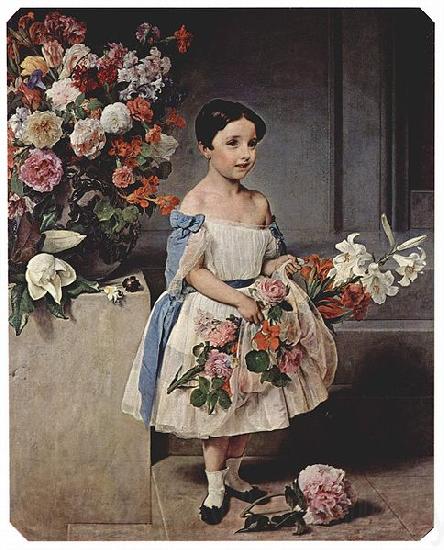Francesco Hayez Portrat der Antonietta Negroni Prati Morosini als Kind Spain oil painting art